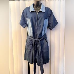 Like New Ashley Stewart Denim Romper